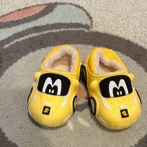 Fur lined kids crocs